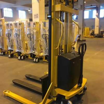 1000KG semi-electric  pallet stacker manufacturer